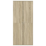 Vidaxl Shoe Cabinet 80x39x178 cm chipboard sonoma eg farvet