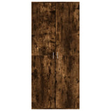Vidaxl Shoe Cabinet 80x39x178 cm Property Wood Smoked Oak Farvet