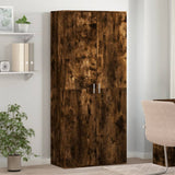 Vidaxl Shoe Cabinet 80x39x178 cm Property Wood Smoked Oak Farvet