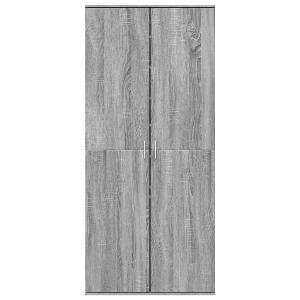 VidaXL shoe cabinet 80x39x178 cm Cut wood gray Sonoma oak color
