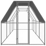Vidaxl Chicken Coop 2x8x2 M galvaniserat stål