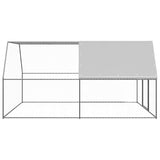 Vidaxl Chicken Coop 3x4x2 M galvaniserat stål