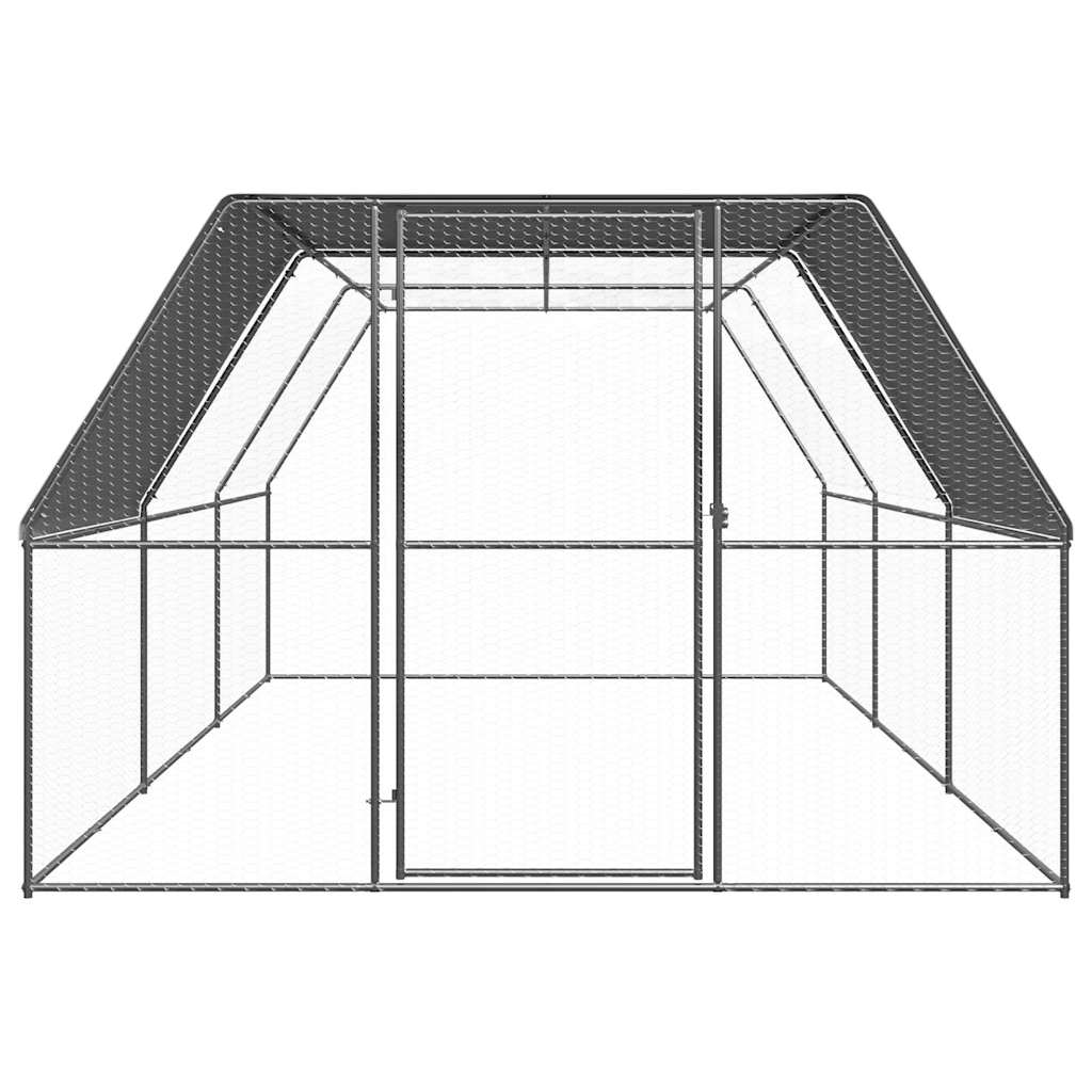 Vidaxl kurczak Coop 3x6x2 M ocynkowana stal