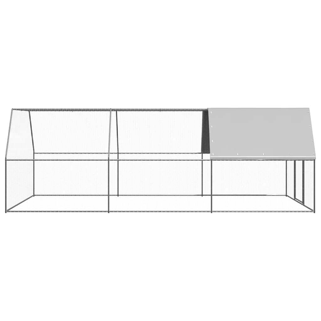 Vidaxl kurczak Coop 3x6x2 M ocynkowana stal