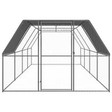 Vidaxl Chicken Coop 3x8x2 m galvanizovaná ocel