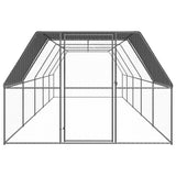 Vidaxl Poulet Coop 3x10x2 m Galvanisé Steel