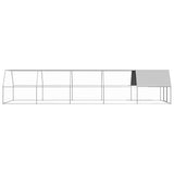 Vidaxl Poulet Coop 3x10x2 m Galvanisé Steel