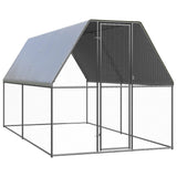 Vidaxl kurczak Coop 2x4x2 M ocynkowana stal