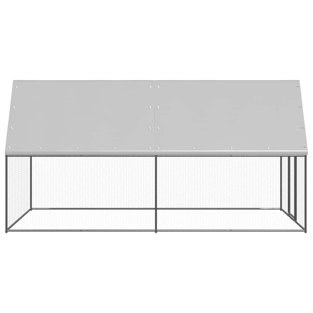 Vidaxl kurczak Coop 2x4x2 M ocynkowana stal