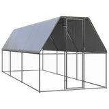 Vidaxl Chicken Coop 2x6x2 m galvanizovaná ocel