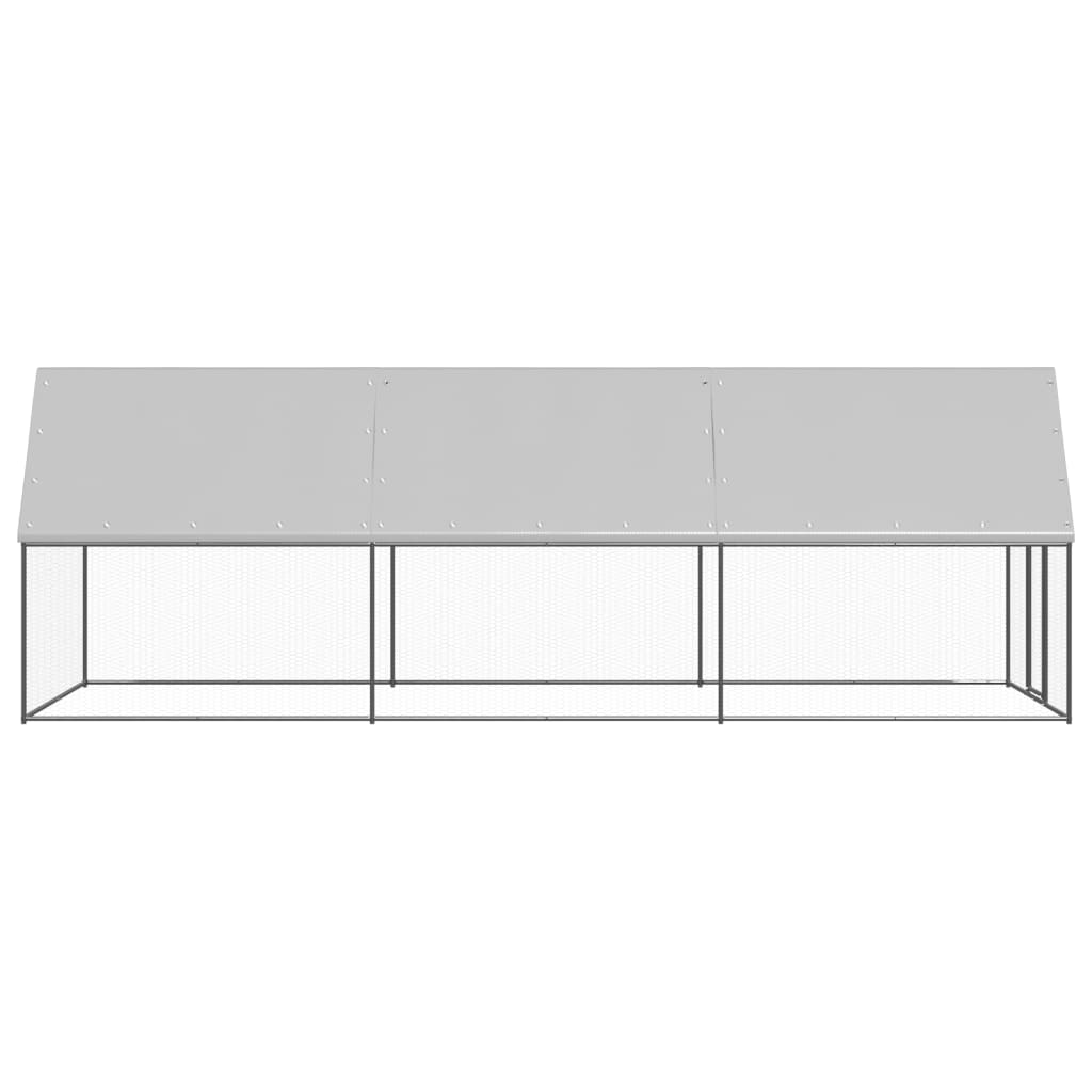 Vidaxl Chicken Coop 2x6x2 m galvanizovaná ocel