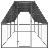 Vidaxl Chicken Coop 2x8x2 M galvaniserat stål