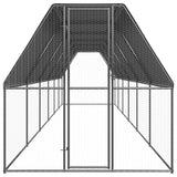 Vidaxl Chicken Coop 2x12x2 M Galvaniserat stål
