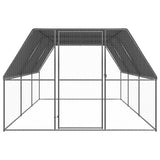 Vidaxl Chicken Coop 3x6x2 M galvaniserat stål