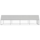 Vidaxl Chicken Coop 3x8x2 M galvaniserat stål