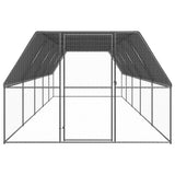 Vidaxl Chicken coop 3x10x2 m galvanized steel