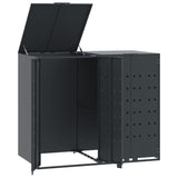 Vidaxl container storage 2 containers 138x79x117 cm steel anthracite