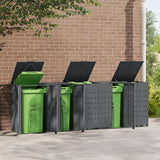 Vidaxl container storage 5 containers 345x79x117 cm steel anthracite