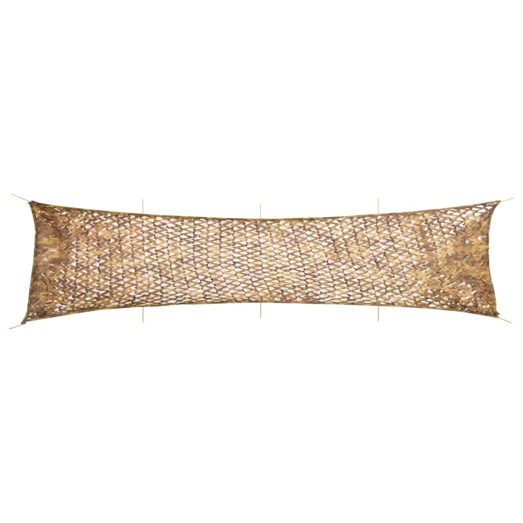 Vidaxl Camouflagenet with storage bag 809x207 cm sand -colored