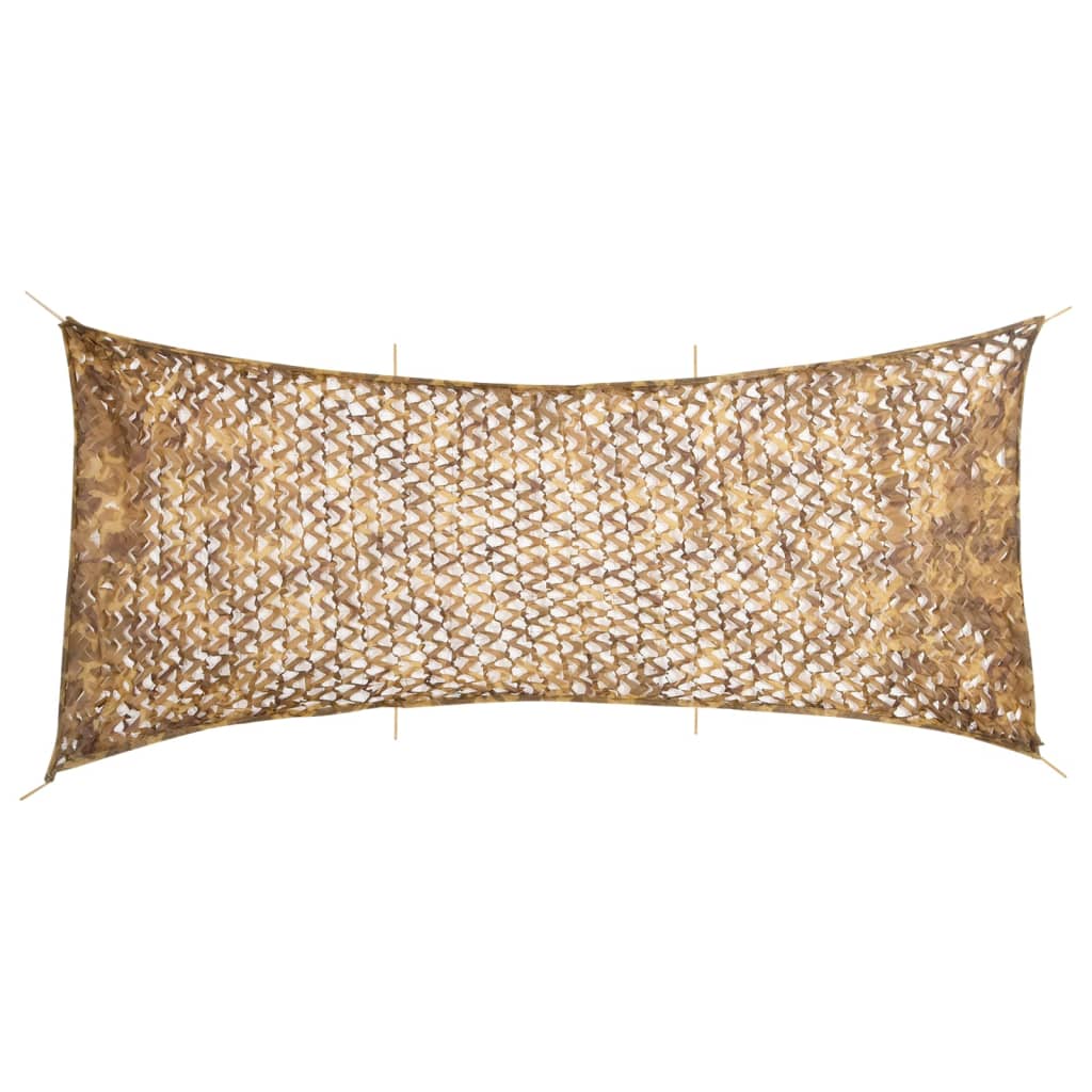 Vidaxl camouflegetnet mat Späichere Bag 627X290 cm Sand -colored