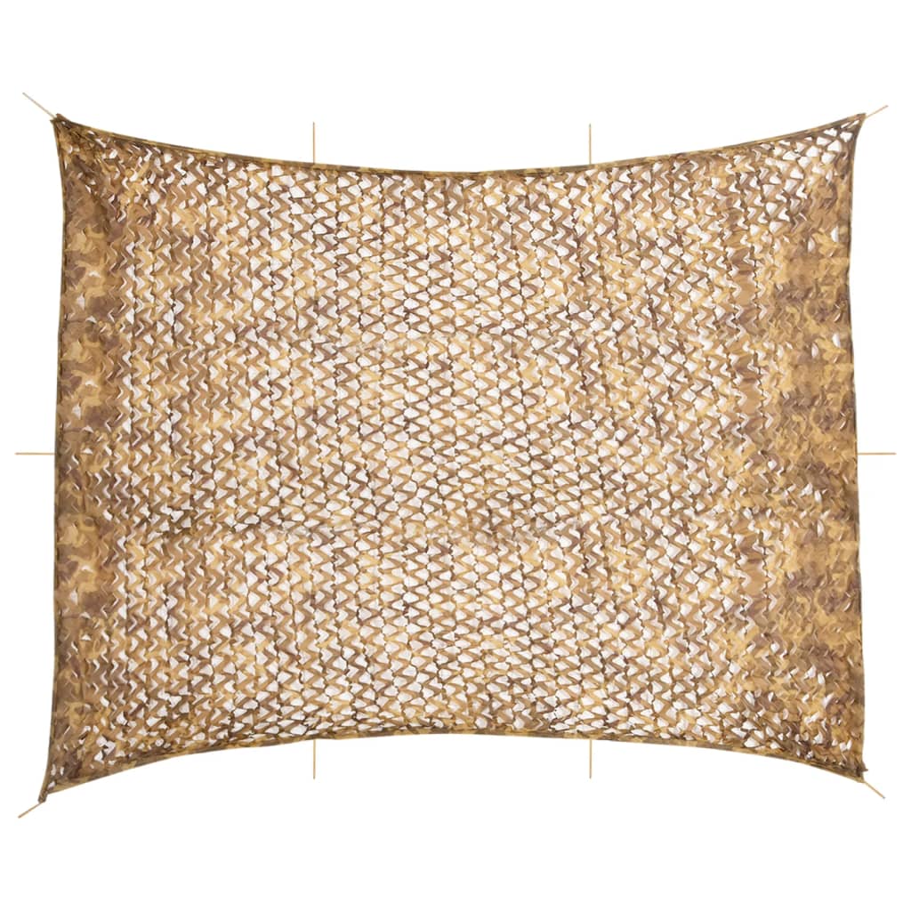 Vidaxl camouflegetnet mat Späichere Bag 6 618111 cm Sand -colored