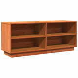 Vidaxl Shoe cabinet 110x34x45 cm Solid pine wash brown