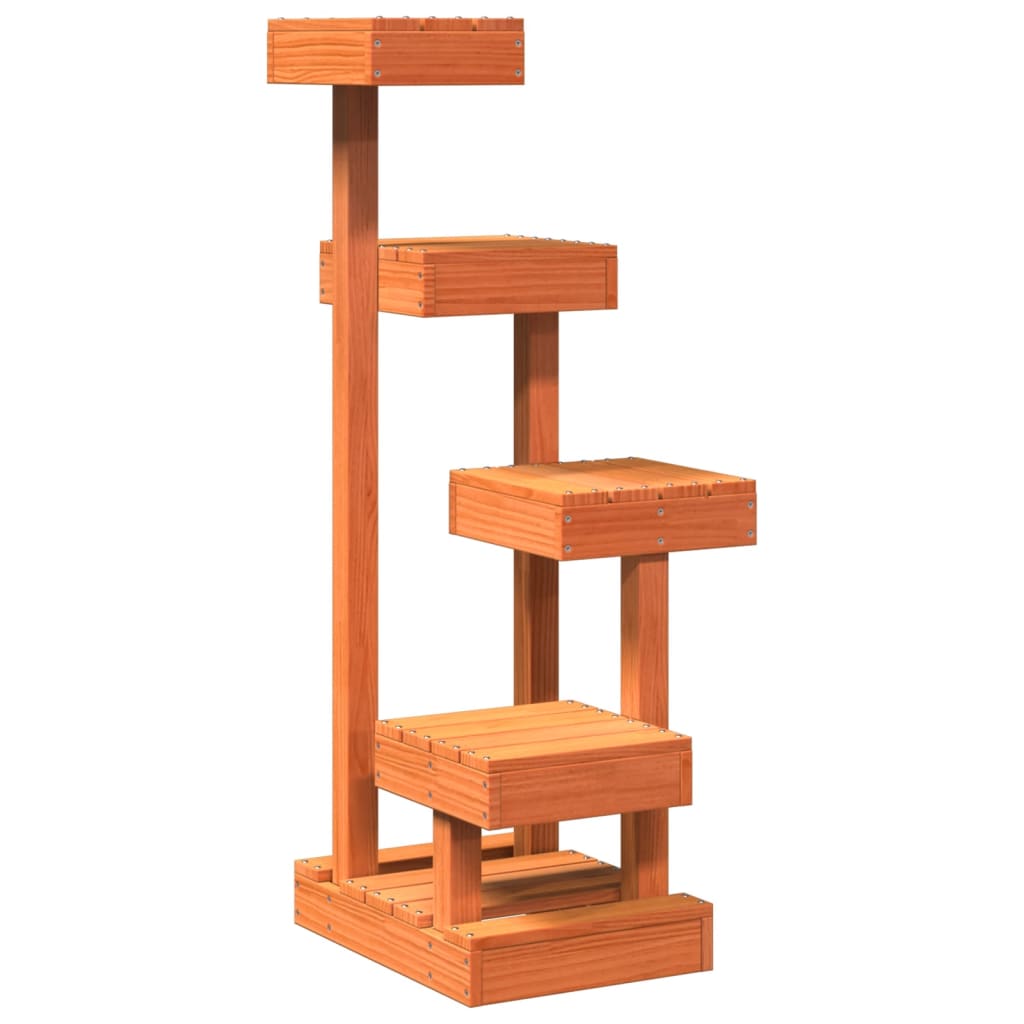 Bidaxl kattmöbler 45.5x49x103 cm solid tall tvättbrunt