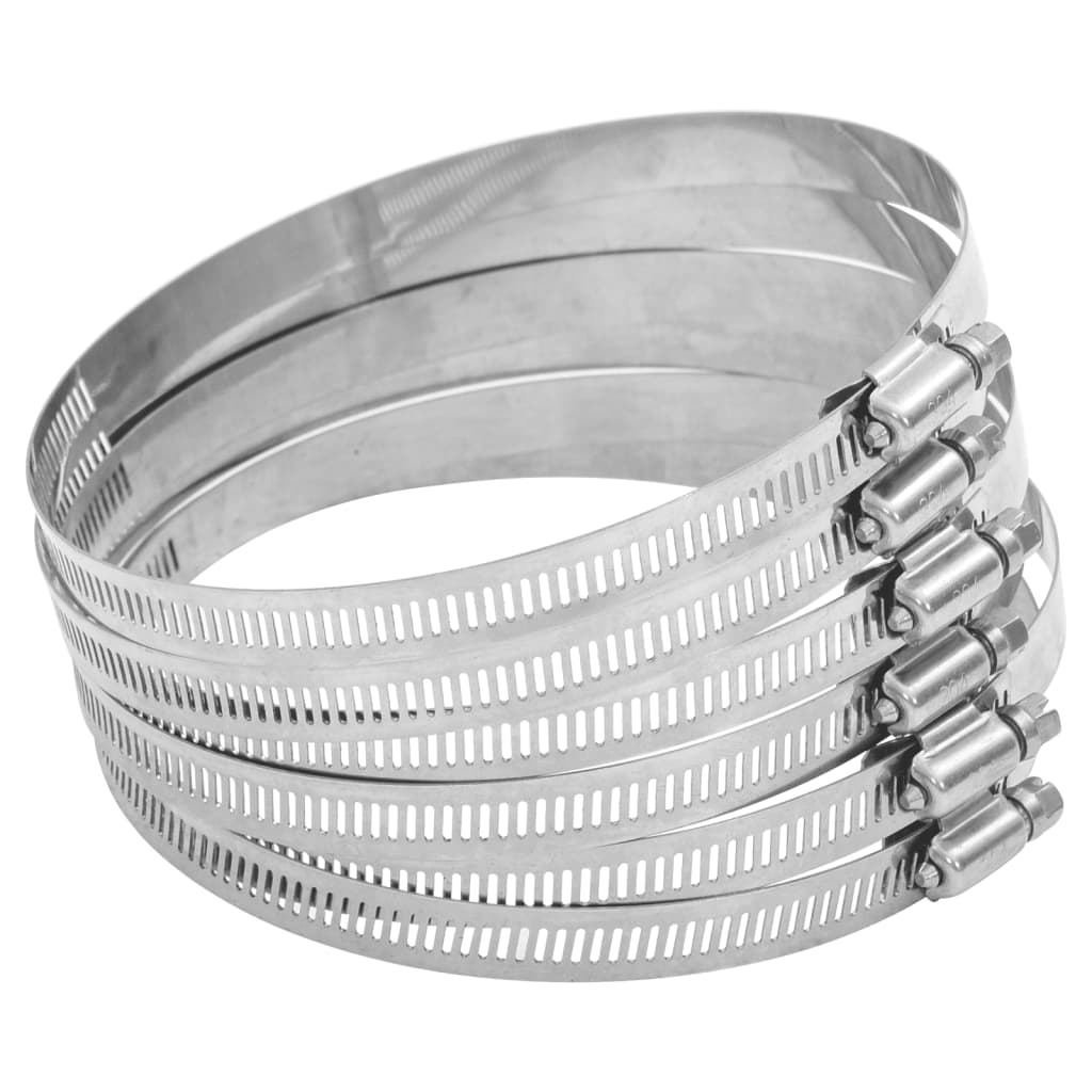 Vidaxl hose clamps 6 pieces 91-110 mm Stainless steel 304