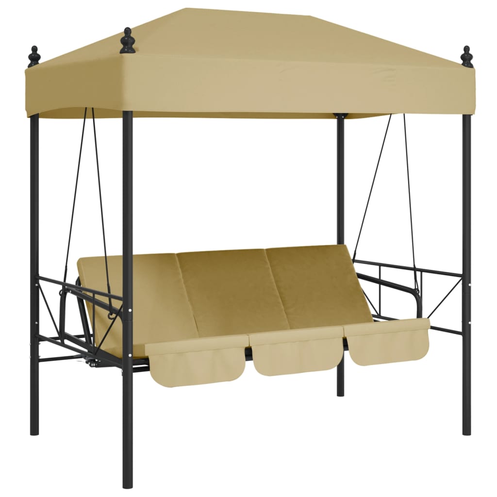 Vidaxl Swing Bench s markýzkovým ocelovým pískem -