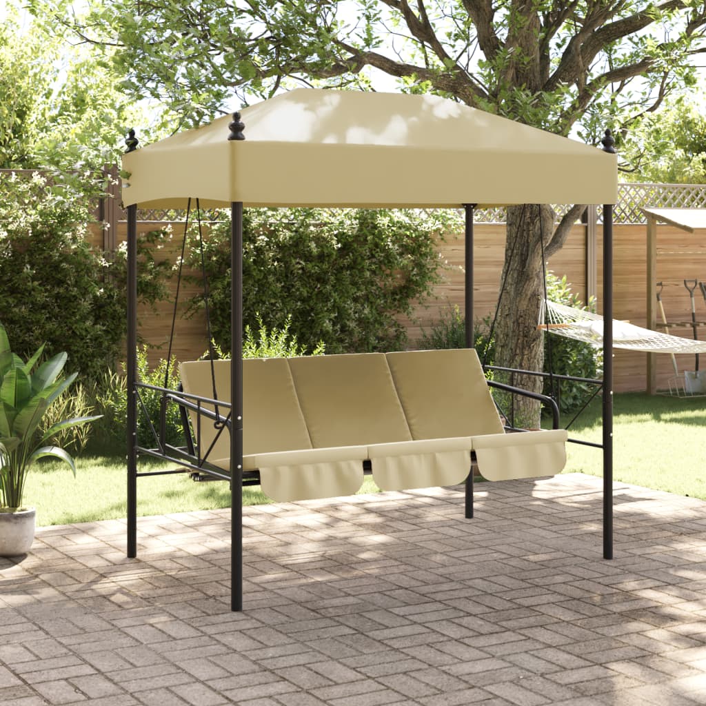 Vidaxl Swing Bench s markýzkovým ocelovým pískem -