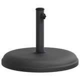 Vidaxl Pie de parasol para palos de Ø32 35 38 mm 15 kg redondo