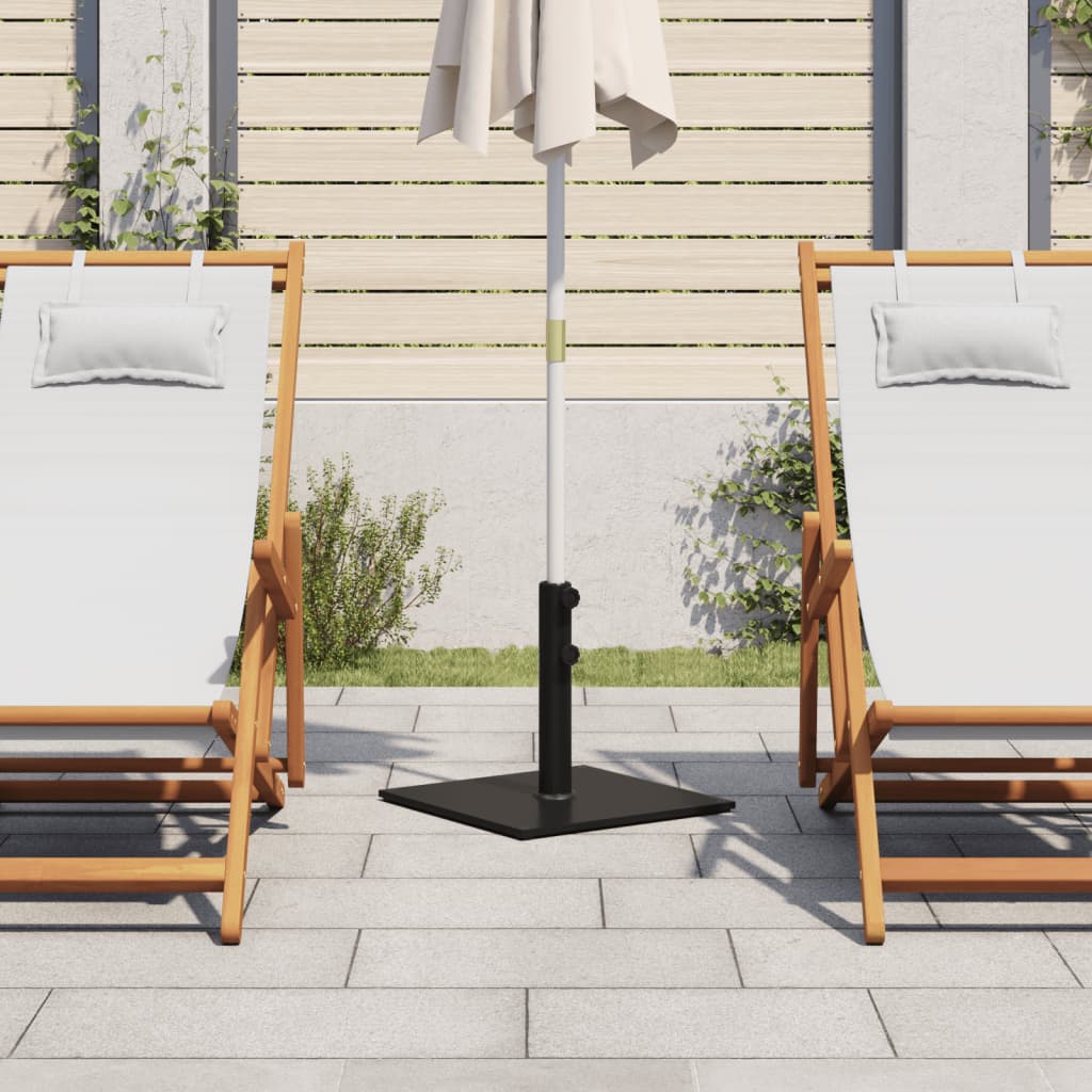 Vidaxl Parasol Base per bastoncini di Ø32 38 48 mm 17 kg quadrati