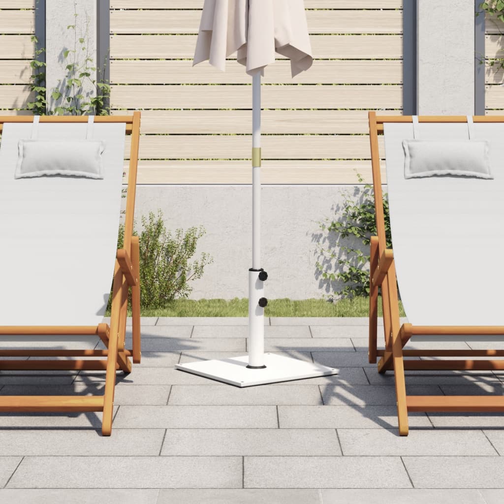 Vidaxl Parasol Base per bastoncini di Ø32 38 48 mm 17 kg quadrati