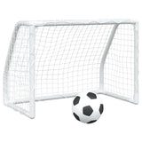 Vidaxl Children's football goals 2 st with ball 64x35x48 cm metal white