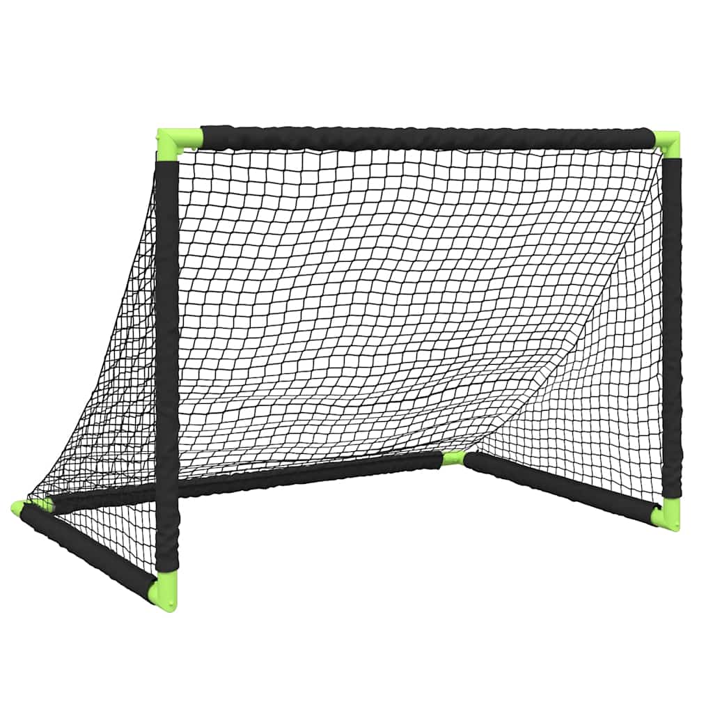 Vidaxl Children's Football Gool pieghevole 90x64x64 cm nero