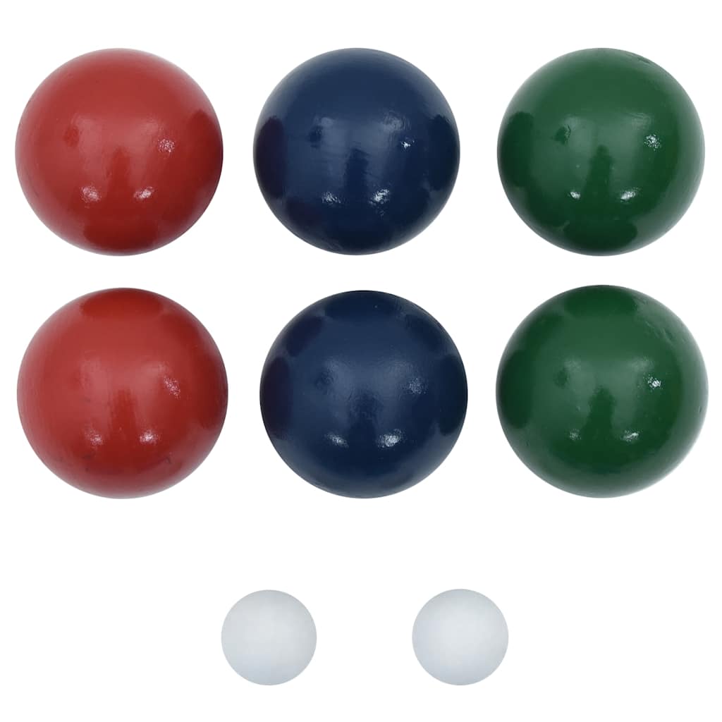 Vidaxl 8-part Jeu de Boules Ballset and carrier bag Solid pine