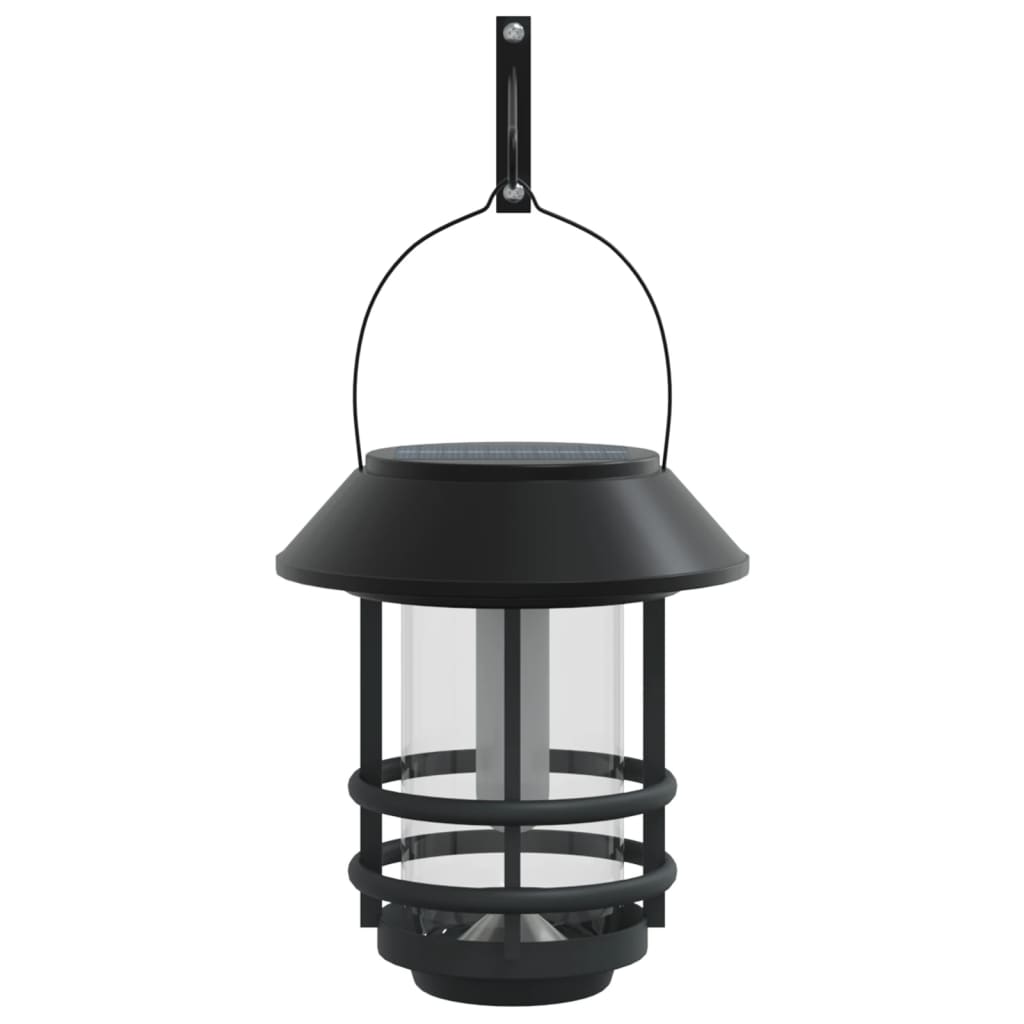 VidaXL Wall Lanterns for outside 2 st solar flickering flame warm white