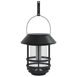 VidaXL Wall Lanterns for outside 2 st solar flickering flame warm white