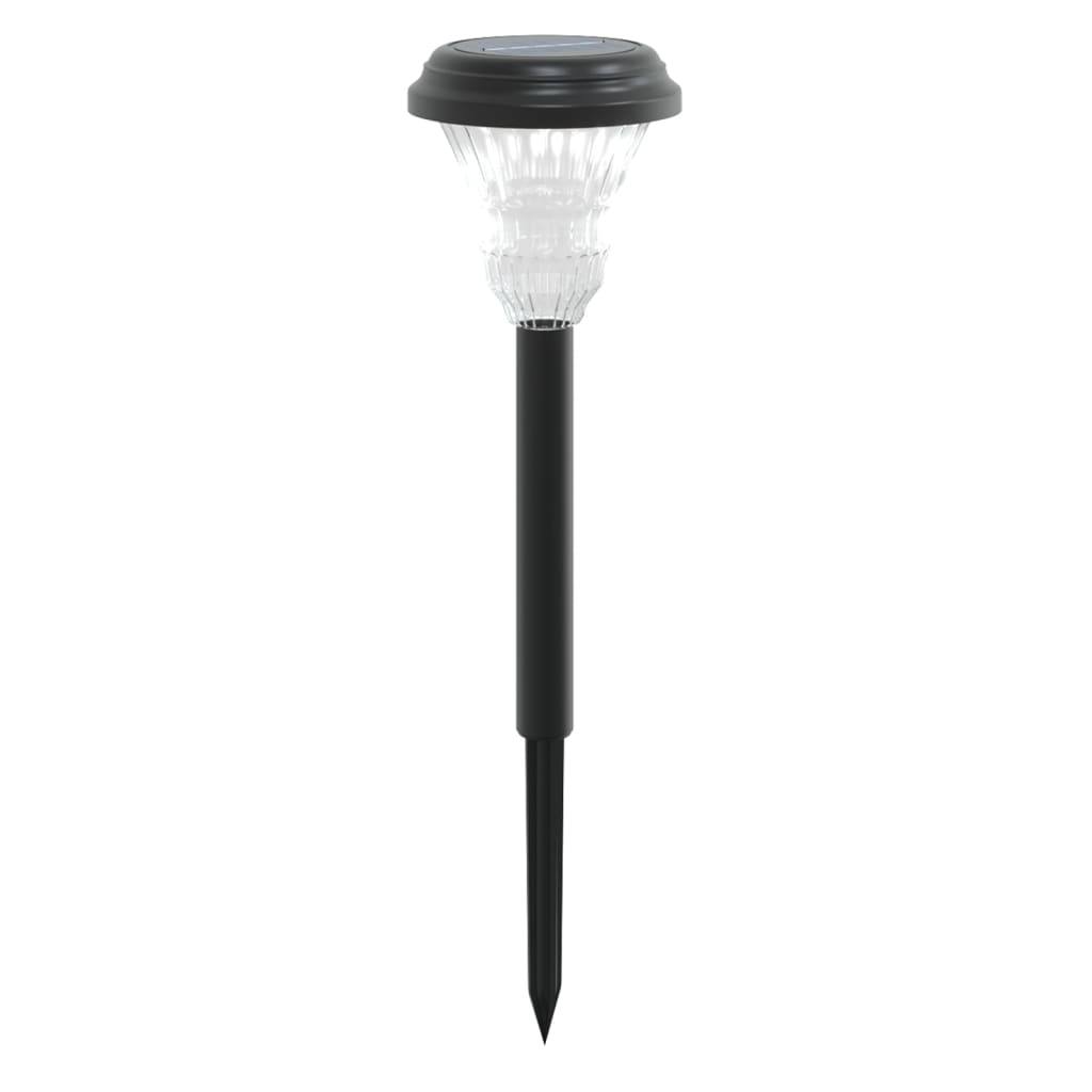 Vidaxl Garden Path Lighting 12 St Solar z mielonymi szpilkami białymi