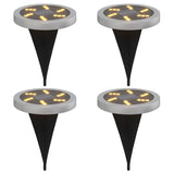 Vidaxl Ground lamps 4 St Solar with Ground pins Warm white