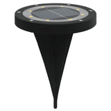 Vidaxl Lampade di terra 4 ST Solar con spille da terra Bianco caldo