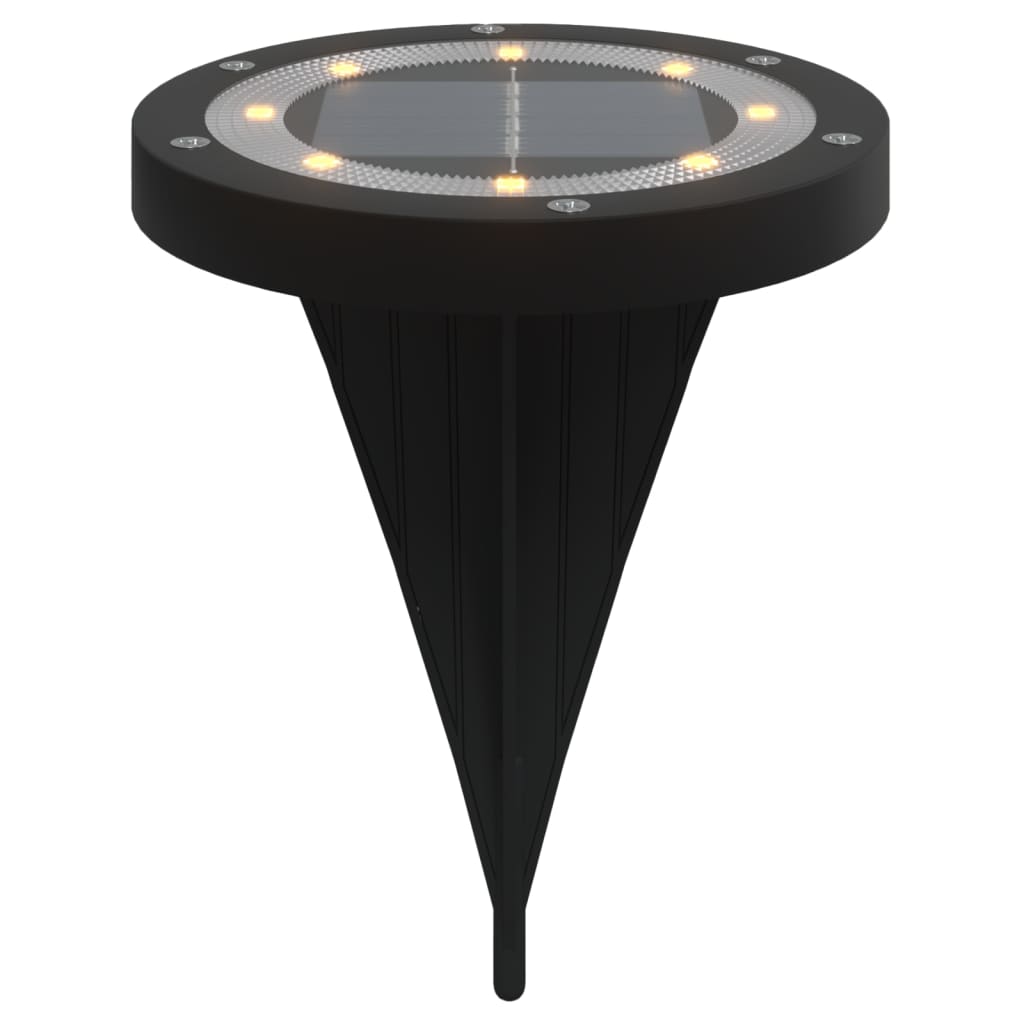 Vidaxl Buedem Leeder 12 Strange mat Buedem Pins waarm wäiss