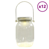 Vidaxl Garden Lanterns 12 St Glass White White