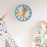 Vidaxl wall clock Ø25.5 cm Polystyrene and glass blue