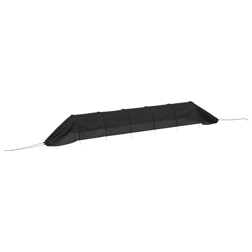 Vidaxl Grow Tunnel 300x50x48,5 cm stål og polyethylen sort