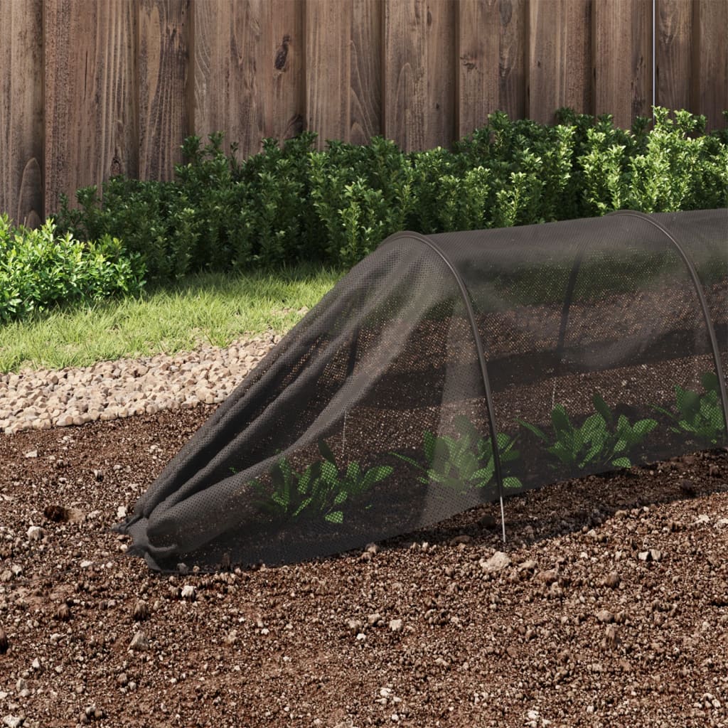 Vidaxl Grow Tunnel 300x50x48,5 cm stål og polyethylen sort