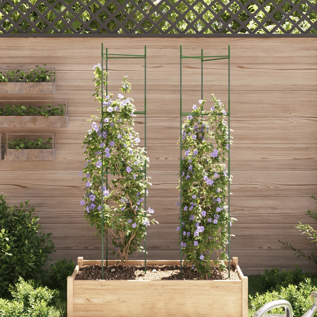 Vidaxl Tomatbur 2 ST 154 cm stål och polypropen