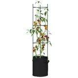 Vidaxl tomatbur med plantepose 2 st 154 cm stål og polypropen