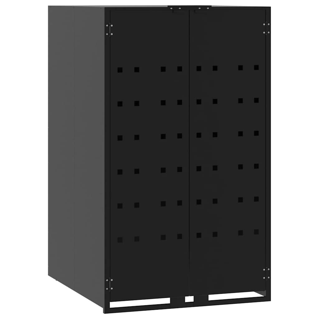Przetwór kontenera vidaxl dla 1 pojemnika 69x79x117 cm stalowa czarna