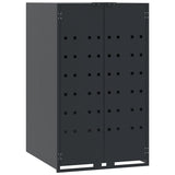 Skladiščenje vsebnika Vidaxl za 1 posoda 69x79x117 cm jekleni antracit